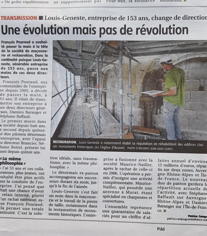 une évolution mais pas une révolution